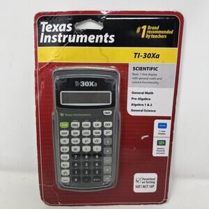 Texas Instruments TI-30Xa Scientific Calculator w/ Cover 1-Line Battery Powered